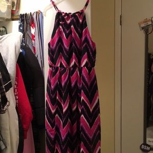 Long, cut back dress